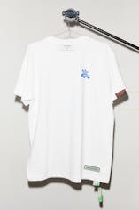 Koji Shiouchi x AtoZ MUSEUM® x BODYSONG.:Jesus-T_KSxBS./WHITE_BLUE(AZ13-T04)【Lサイズ】